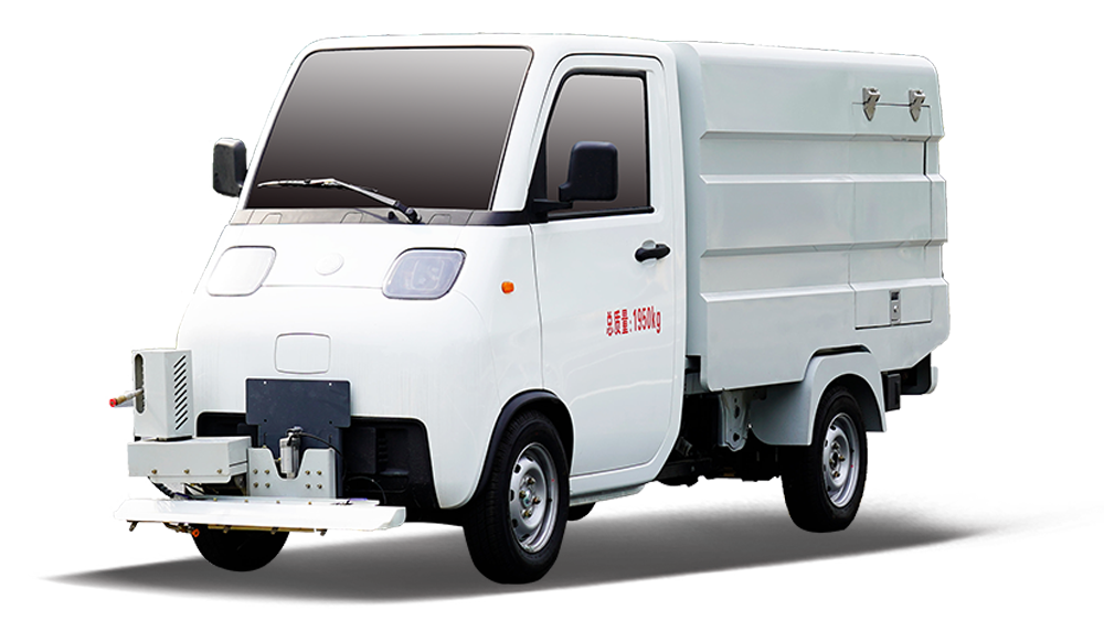 东风华神纯电动路面冲洗车